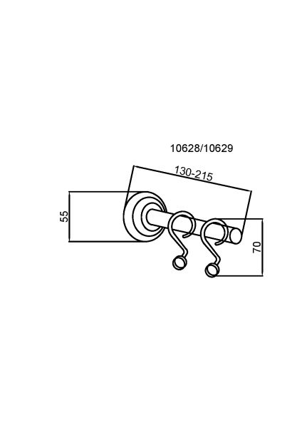 Карниз для шторки Boheme Imperiale 10628