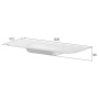 Раковина моноблок VOI 120см STONE FINISH CASHMERE 786-120-SF-C без отв.
