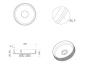 Раковина Ø40 см на пьедестале ArmadiArt Sole Corian 801-R-D+801-Base-Rib-D