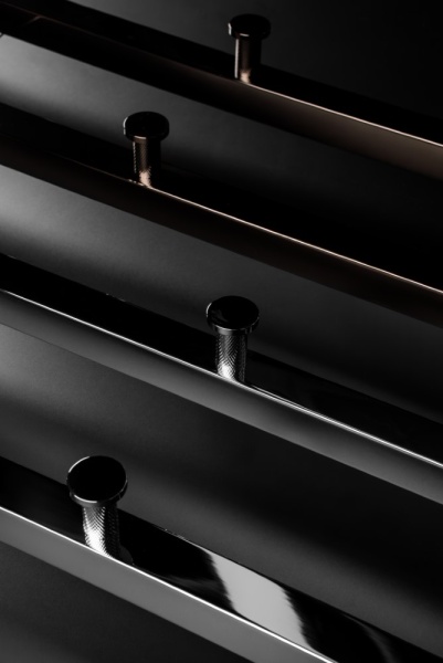 Полотенцесушитель электрический 2-трубы квадратный CHROME 728-CR