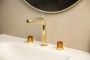 Смеситель из стены AURA на 3 отв. GOLD ELEGANTE AMBER 152-G-EL-AMBER