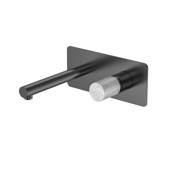 Смеситель STICK из стены GUN METAL MARBLE GREY 125-GM-MR-GR