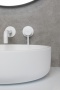 Раковина накладная Ø41,5 см ArmadiArt Sole Corian 819-W