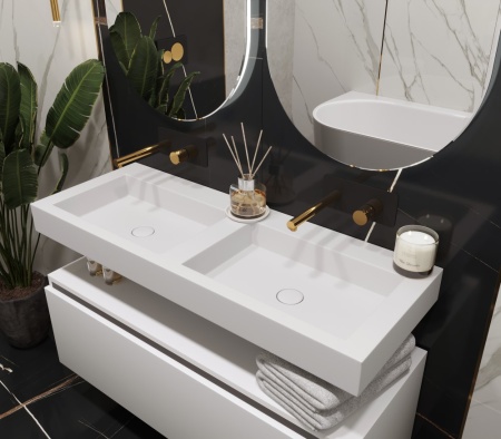 Раковина ArmadiArt Flat 888-120 продается только в комплекте с тумбой