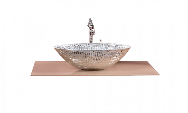 Столешница стекло 80см прямая CAPPUCINO 853-080-CP