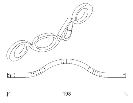 Ручка ArmadiArt NeoArt Wave 825-G