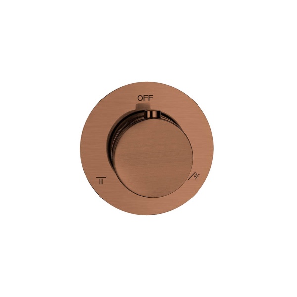 Дайвертер встраиваемый 2-режима UNO BRUSHED BRONZE 624/2-BRB