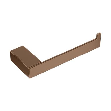 Держатель для туалетной бумаги без крышки Qubic Brushed Bronze 10735-BRB
