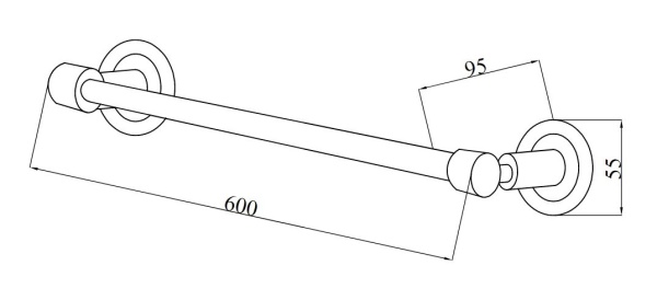 Держатель полотенец Boheme Murano 10902-V-G
