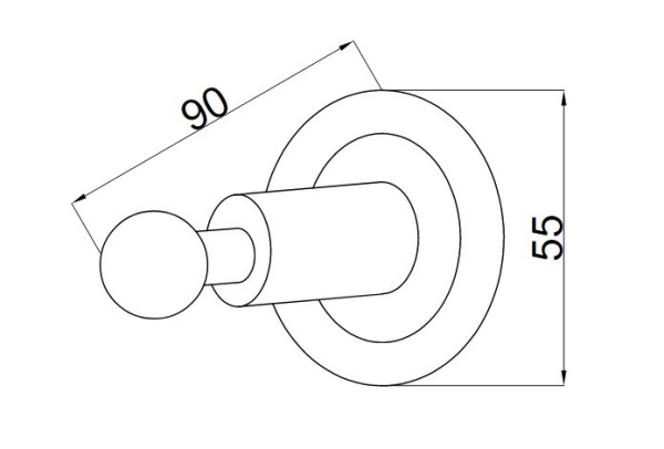 Крючок Boheme Murano 10906-GR-G