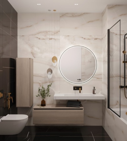 Раковина 120 см ArmadiArt Flat 859-120-CLCT продается только в комплекте с тумбой