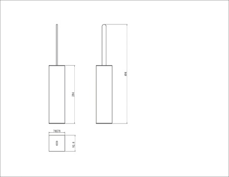 Туалетный ершик Boheme Q 10949-CR