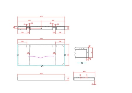 Столешница 100 см ArmadiArt Flat 869-100-NM