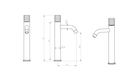 Смеситель для раковины Boheme Stick 122-CB.4
