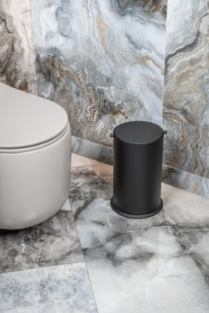Ведро для мусора с вращающейся крышкой Black 10916-B