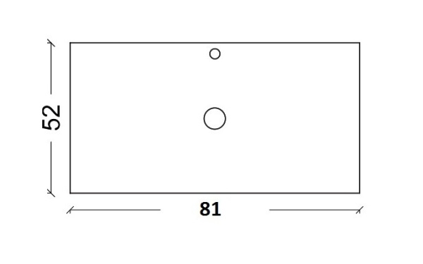 Столешница 80 см ArmadiArt NeoArt Solid Glass 851-080