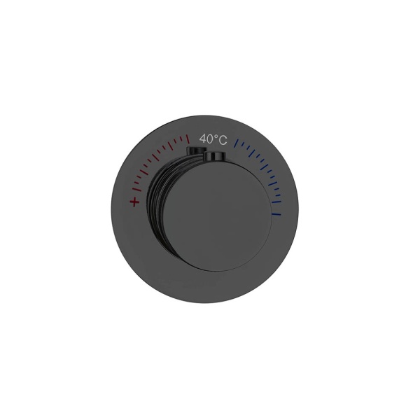 Смеситель встраиваемый термостат UNO SHINE GUN METAL 627-T-SGM