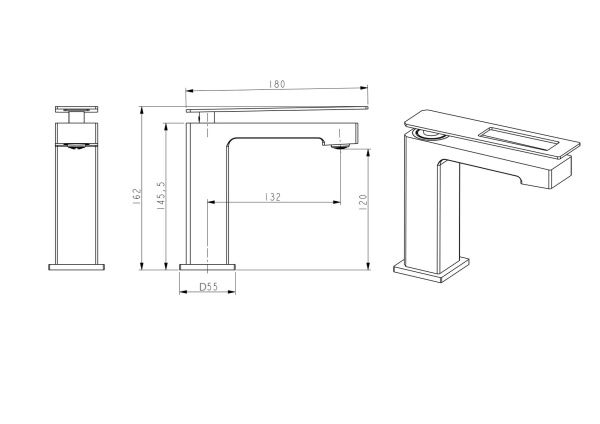 Смеситель для раковины Boheme Q 141-WUW