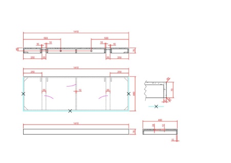 Столешница 140 см ArmadiArt Flat 869-140-CLCT