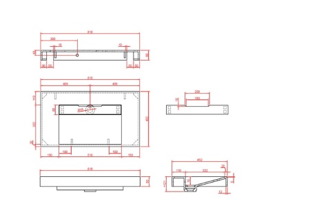 Раковина 80 см ArmadiArt Flat 859-080-CLCT продается только в комплекте с тумбой
