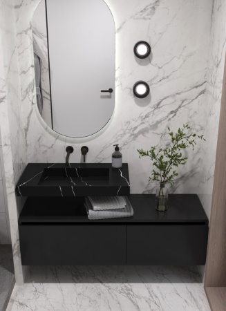 Раковина 80 см ArmadiArt Flat 859-080-NM продается только в комплекте с тумбой