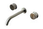Смеситель из стены PRESTIGE на 3 отв. GUN METAL 152-2-GM-PR