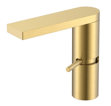 Смеситель для раковины прогрессивный Stella Matt Gold 155-MG