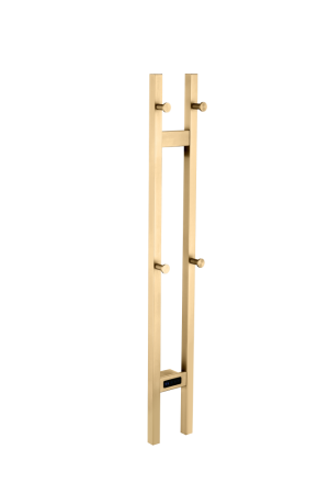 Полотенцесушитель электрический 2-трубы квадратный MATT GOLD 728-MG