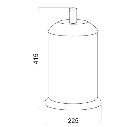 Ведро для мусора Boheme Murano 10914-B-CR
