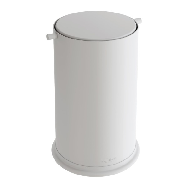 Ведро для мусора с вращающейся крышкой Matt White 10916-MW