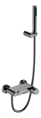 Смеситель STICK для ванны Shine Gun Metall c ручкой DIAMOND 123-SGM