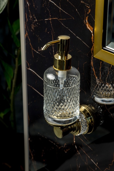 Дозатор жидкого мыла Boheme Aura 10247-G