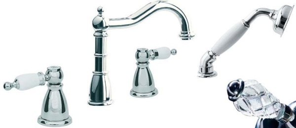 Смеситель на борт ванны Boheme Tradizionale 396-CRST