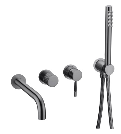 Смеситель для ванны Boheme Uno 464-3-NEW-SGM