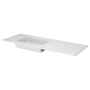 QUATRO 140 раковина-моноблок WHITE (раковина слева) 793-140-W-L