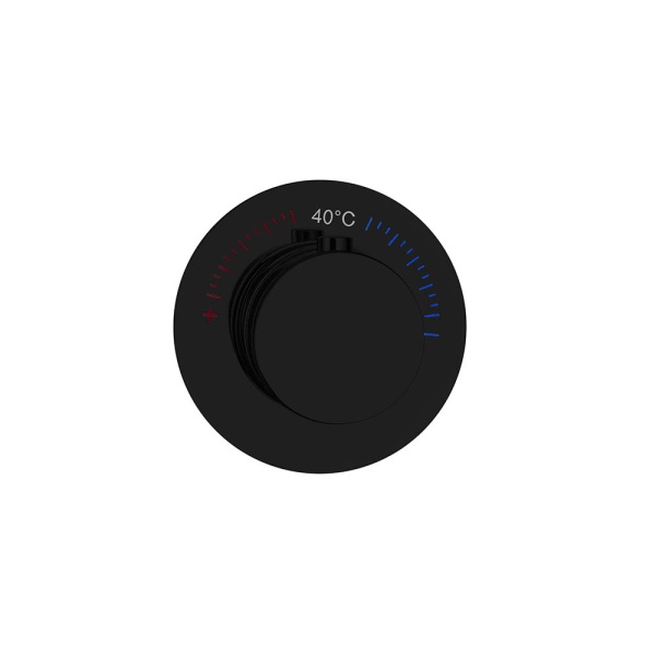 Смеситель встраиваемый термостат UNO BLACK 627-T-B