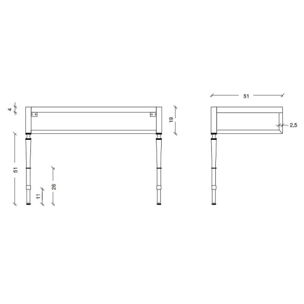 Консоль 100 см ArmadiArt Vogue 890-G