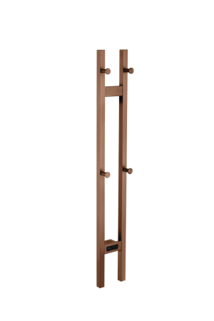 Полотенцесушитель электрический 2-трубы квадратный BRUSHED BRONZE 728-BRB