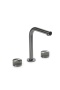 Смеситель из стены AURA на 3 отв. GUN METAL STELLA GREEN 152-GM-ST-GREEN