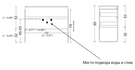 Тумба под раковину 100 см ArmadiArt Vallessi 837-100-A mat