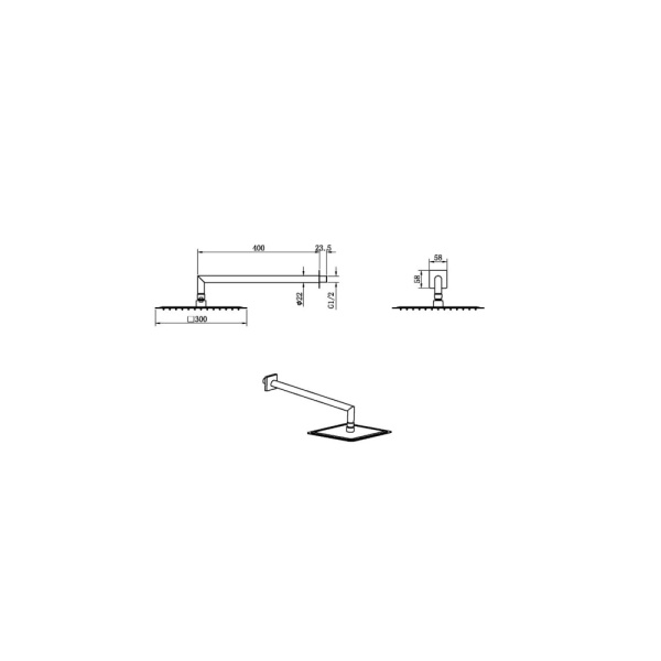 Верхний душ Boheme Venturo 421-G