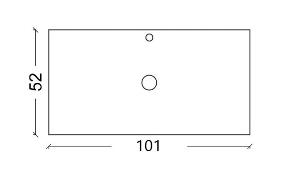 Столешница стеклянная 100 см ArmadiArt NeoArt 853-100-CP monaco