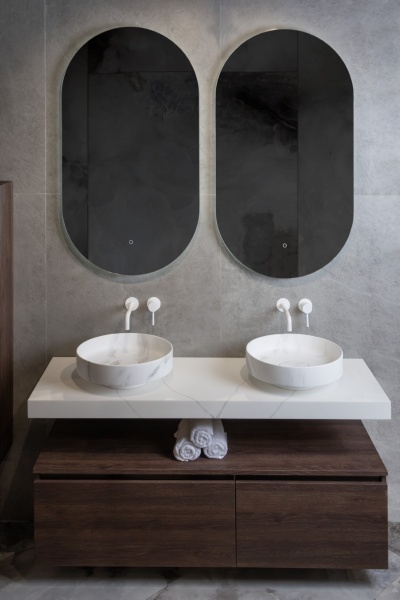 Раковина накладная Ø40 см ArmadiArt Sole Corian 801-CLCT