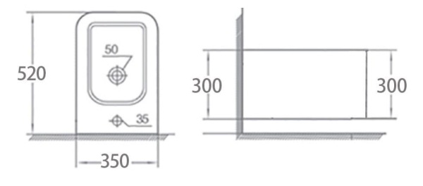 Биде подвесное Boheme Mane 970-BDT-W