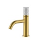 Смеситель STICK для умыв. низ.MATT GOLD MARBLE GREY 121-MG-MR-GR
