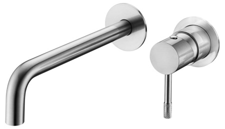 Смеситель для умывальника из стены, Uno INOX 465-INOX