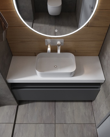 Тумба под столешницу 120 см ArmadiArt Vallessi Uno-S 897-120-A mat