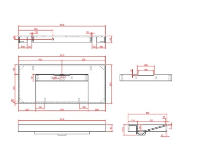 Раковина 100 см ArmadiArt Flat 859-100-CLCT продается только в комплекте с тумбой