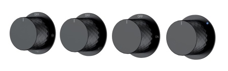 Смеситель встроенный STICK DIAMOND BLACK 5-проходной 124-5-B.1