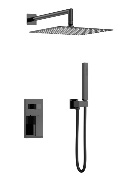 Встраиваемая душевая система Boheme Qubic 474-3-SGM